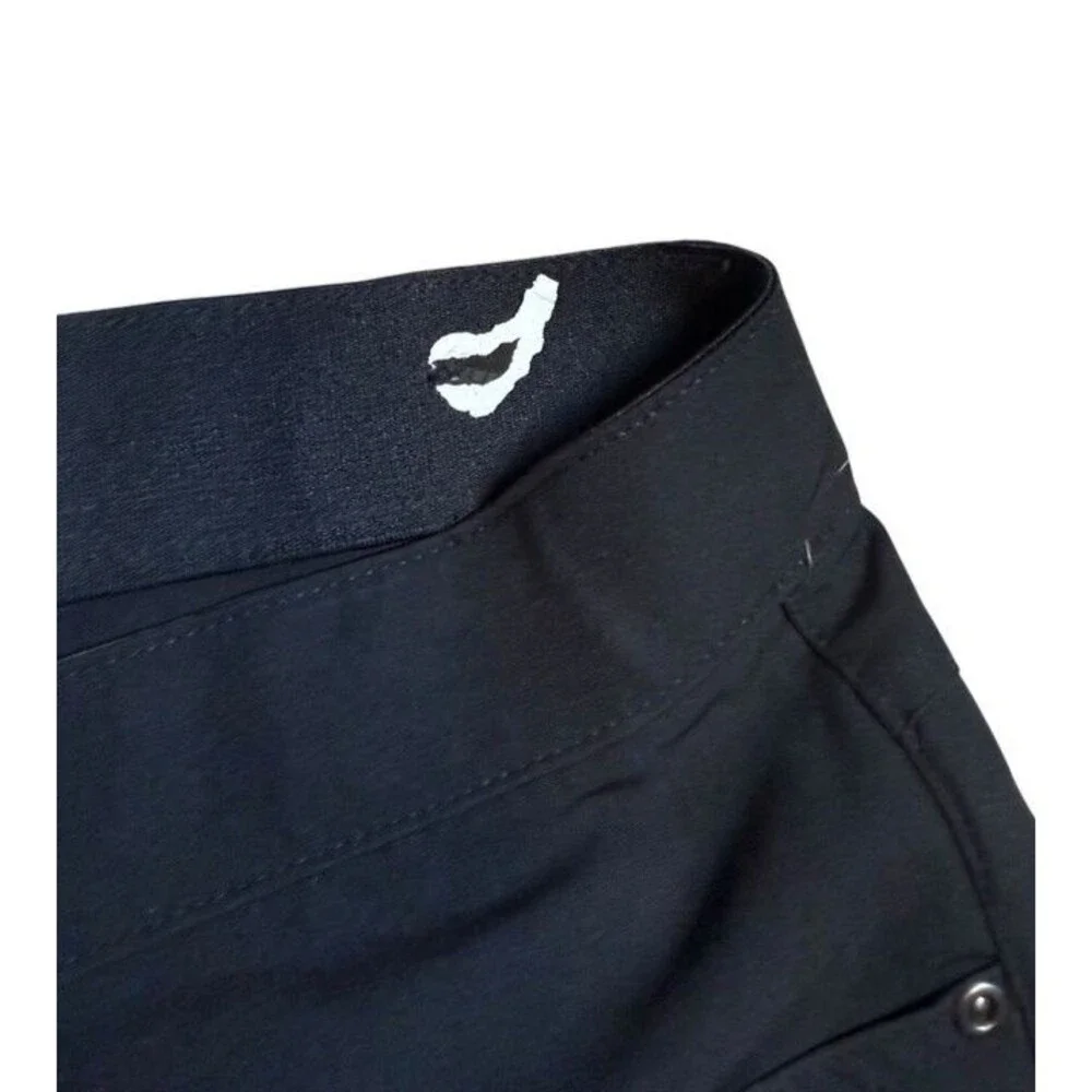 Luke & Dutch Pants Mens Size 38x30 Black 2 Way Stretch Office Golf Casual